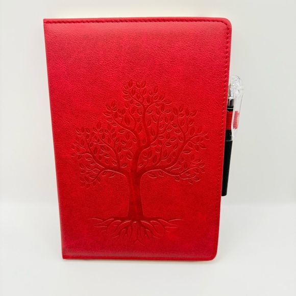 Tree of Life Synthetic Leather Notebooks w/Pens Hard Cover College Ruled 8x6 - Picture 12 of 12